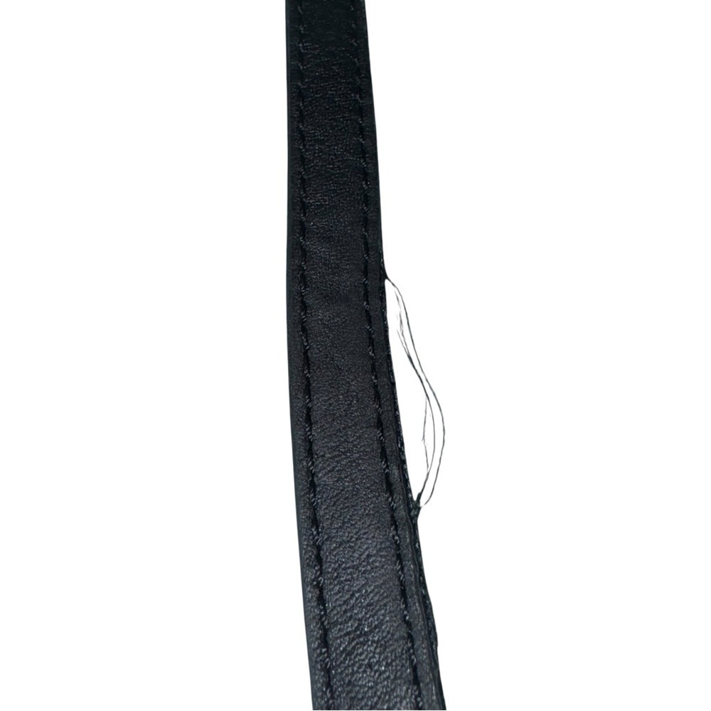 ELLIOTT LUCCA Gwen Black Pebbled Leather Gold Chain Strap Crossbody Bag - Picture 12 of 16